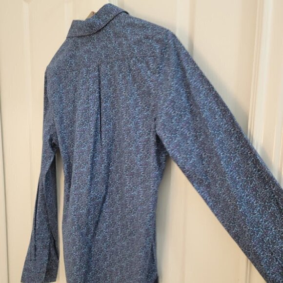 Denim & Flower Ricky Singh Long Sleeve Blue Floral Button-Down Collared Shirt - Picture 3 of 10